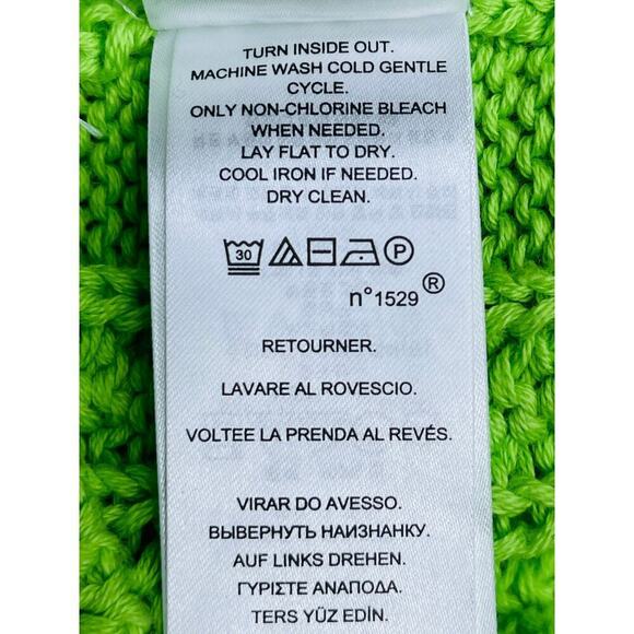 Lauren Ralph Lauren Black Label Aran knit Riviera Green Sweater size PS NWT - Picture 11 of 11